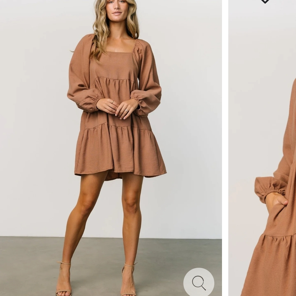 Elegant Brown Women's Jacket - Picture 2 of 3